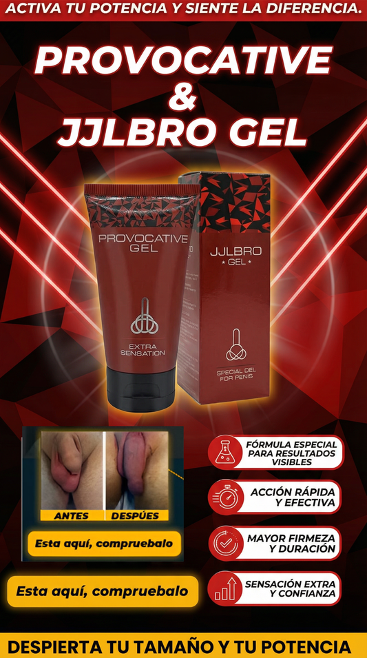 GEL ENGROSADOR JJL BRO MEN PREMIUM| DALE MEDIDAS ADICIONAL A TU PENE Y RINDE MÁS EN LA CAMA (HASTA MÁS DE UNA HORA!)🔥🥵